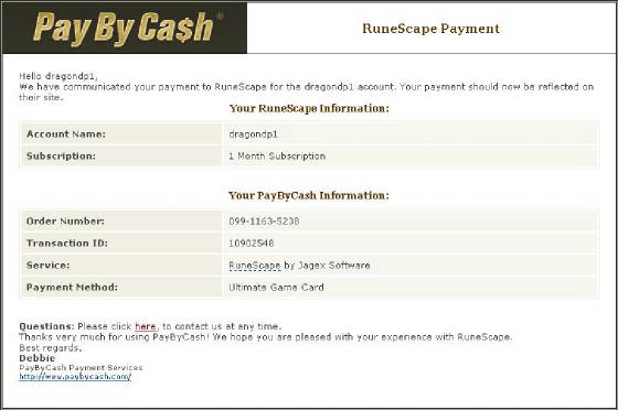 Runescape Membership Purchase